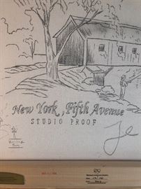 New York, Fifth Avenue, Kinkaid. 13/140 S/P Canvas (studio proof).18”x27”