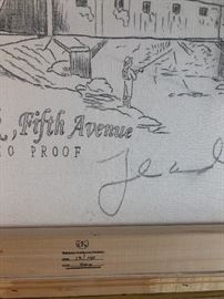 New York, Fifth Avenue, Kinkaid. 13/140 S/P Canvas (studio proof).18”x27”