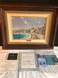 The Beach at Nice, Girrard. 30/950 S/N Canvas. 12”x18”