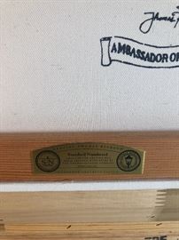 Island Afternoon, Greece by Kinkaid. 127/750 S/N Canvas, 12”x16”.