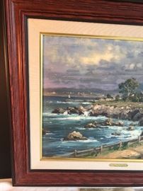 Seaside Village by Kinkaid. 29/400 A/P Canvas,18”x24”.