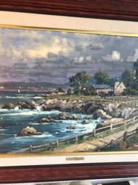 Seaside Village by Kinkaid. 29/400 A/P Canvas,18”x24”.