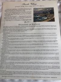 Seaside Village by Kinkaid. 29/400 A/P Canvas,18”x24”.