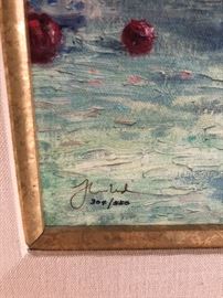 Silver and Gold by Thomas Kinkaid. 304/550 S/N Canvas, 16”x12”.