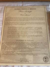 Paris Twilight by Robert Girrard. 27/550 S/N Canvas, 18”x27”.