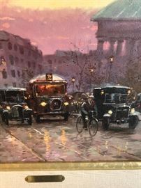 Paris Twilight by Robert Girrard. 27/550 S/N Canvas, 18”x27”.