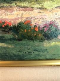 Cape May Light by Thomas Kinkaid. 155/2003 S/n Canvas, 20”x16”.