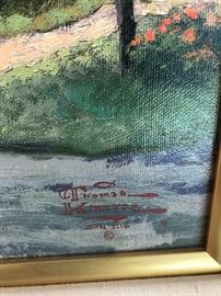 Cape May Light by Thomas Kinkaid. 155/2003 S/n Canvas, 20”x16”.