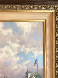Cape May Light by Thomas Kinkaid. 155/2003 S/n Canvas, 20”x16”.