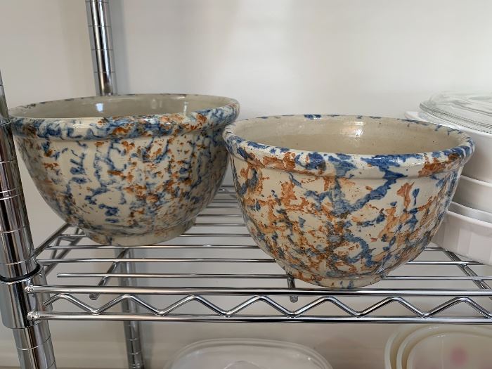 Vintage spongeware bowls
