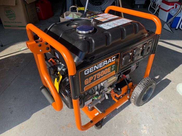 Generac GP7500E generator...appears to be unused!