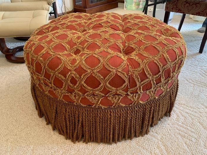 Schnadig custom upholstered ottoman