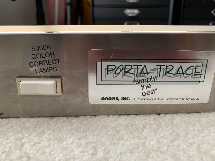 Porta-Trace Model 1824 light box