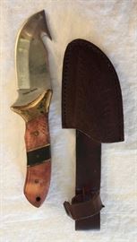 Timber Rattler Knife and Sheath