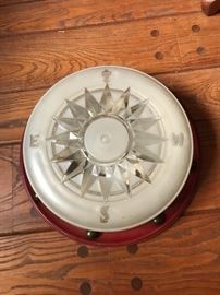 Vintage compass / nautical theme ceiling light