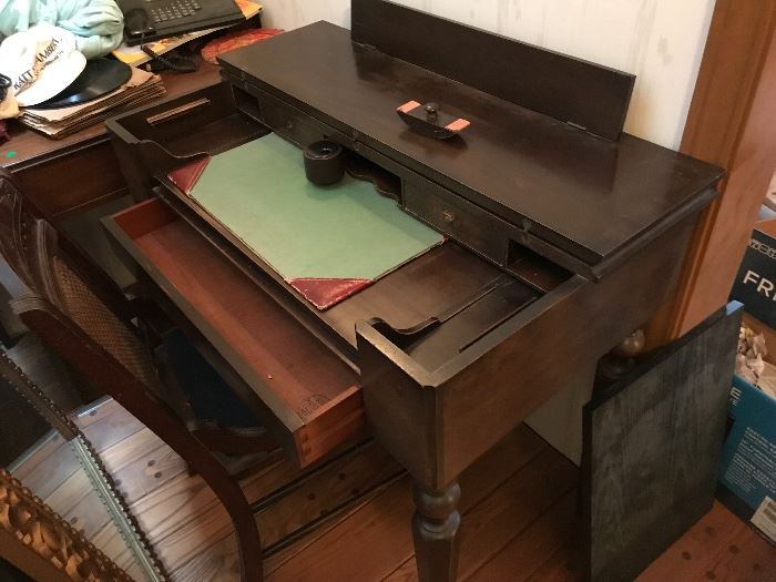 Antique mahogany writing desk