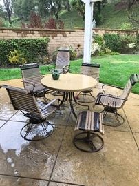 Patio table and chairs