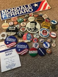 Political and misc buttons President elections