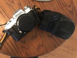 Nikon El-2 camera with Tiffen lens and case