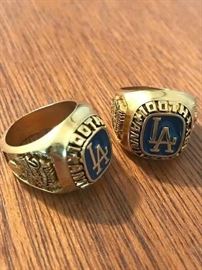 LA Dodgers 100 anniversary rings