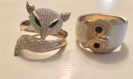 Fox and owl bracelets 