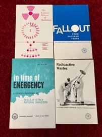 Vintage nuclear attack/radiation hand books