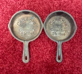 Vintage ConAgra mini cast iron skillet ashtrays 