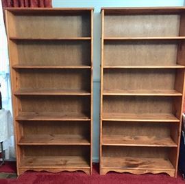 Wooden book/display shelves 