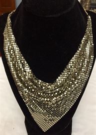 Vintage mesh bandanna style necklace 