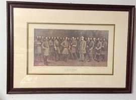 Lee and His Generals framed art