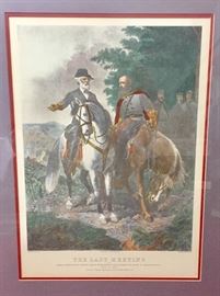 "the Last Meeting" framed art 