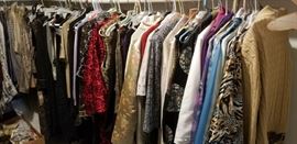 Fantastic selection of designer clothes and Kimonos, Asian jackets, purses, Italian and other fine shoes (Ferragomos), scarves etc