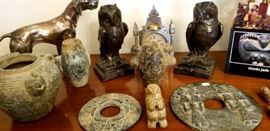 Nice selection of Cicada Jade-newer neolithic inspired carved pieces