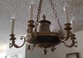 Nice vintage chandelier-cherub arms