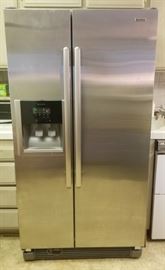 Newer side by side stainless Kenmore refrigerator