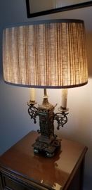 Pair of vintage gothic lamps