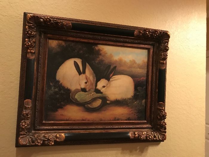 Rabbit painting 