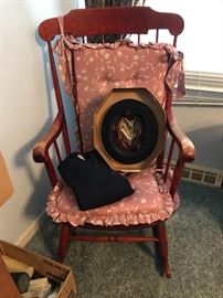 Vintage Rocking Chair, Stetson Bowler Har