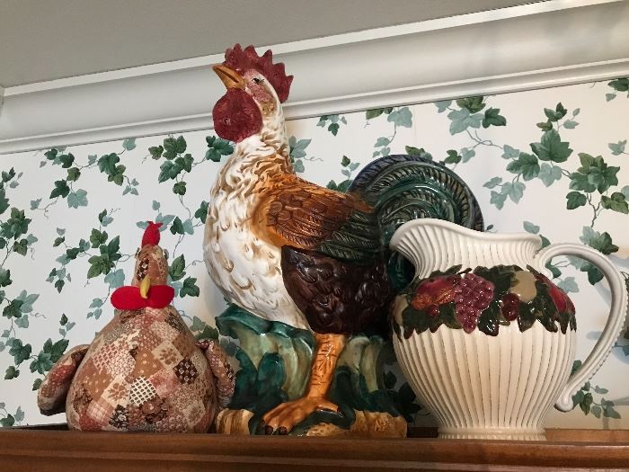 Oversized Ceramic Rooster