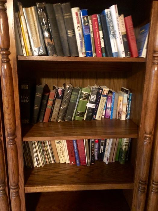 Bookshelves and Books 