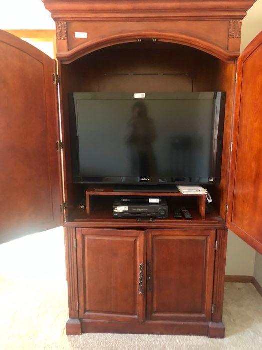 Entertainment Center and Sony TV