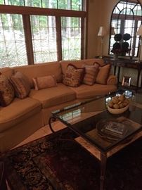 9' Henredon Sofa with accompanying pillows. Only $950.00!