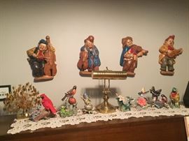 Ceramic & Porcelain Bird statues