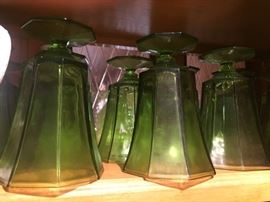 Avocado Green glassware