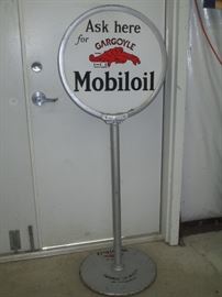 Porcelain Mobil Gas sign