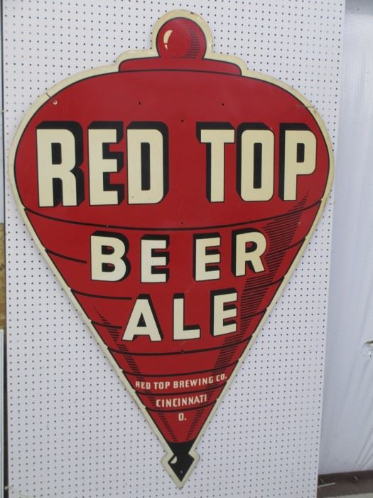 Red Top Tin sign double sided