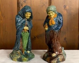 P48--pair of ceramic figures, Polish--$80