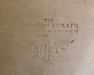 B0123--100 gallon Royal Doulton chemical vat crock, 19th century--$7000