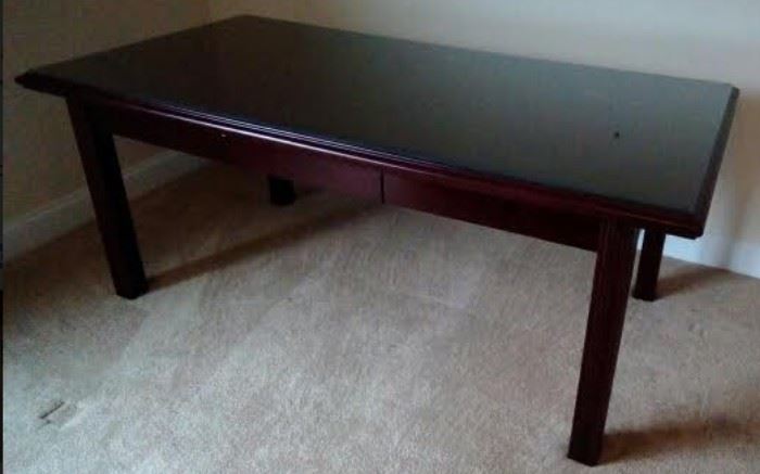 glass top table - $175