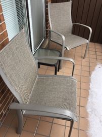 Patio chairs & table